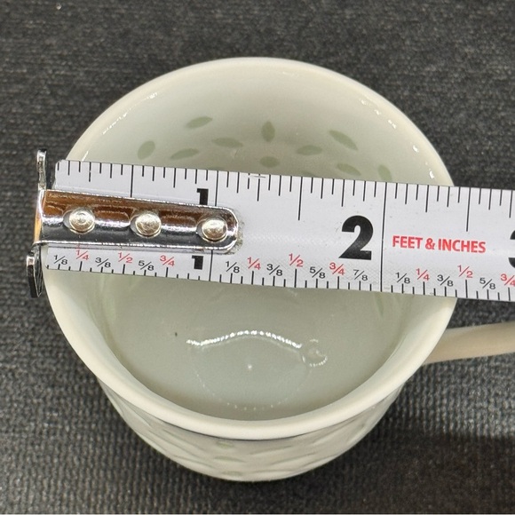 Set of 6 Vintage Chinese Tea Cups Rice Grain Rice Eye Pattern Blue & White - Picture 7 of 7